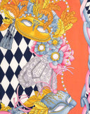 Fendi - Foulard colorato maschere veneziane 