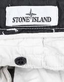 Stone Island - Bermuda bianchi con tasconi 