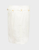 Yves Saint Laurent - Gonna pencil bianca anni 2000 