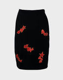 Escada - Gonna anni '90 nera in velluto 