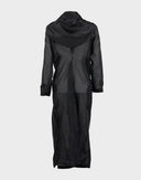 Max Mara - Trench nero in seta doppiopetto 