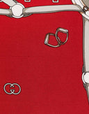 Gucci - Foulard rosso Equestrian anni '90 