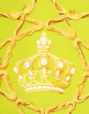 Hermes - Foulard 'Crown' verde anni '90 