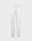Fendi - Pantaloni in lino bianchi anni '90 