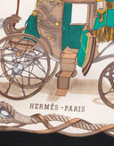 Hermes - Foulard 'Musee' nero anni '90 