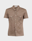 Dolce e Gabbana - Camicia marrone 2000 maniche corte 
