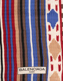 Balenciaga - Foulard geometrico in seta 