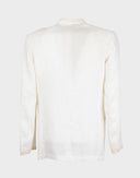 Gianni Versace - Giacca smoking bianca in lino '80 