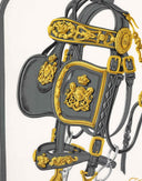 Hermes - Foulard 'Brides de Gala' rosso anni '90 