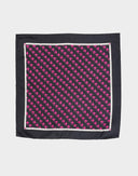 Emilio Pucci - Foulard da taschino nero e fucsia 