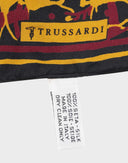Trussardi - Fazzoletto in seta con fantasia 