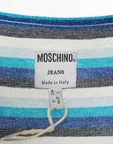 Moschino - Top a righe colorate con brillantini anni 2000 