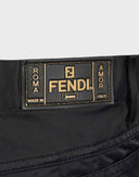 Fendi - Pantaloni neri a vita alta anni 90 