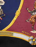 Hermes - Foulard 'Ecole française d'équitation de Saumur' nero 