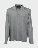 Prada - Polo grigia in seta anni 2000 