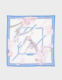 Leonard - Foulard azzurro floreale '80 