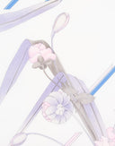 Leonard - Foulard azzurro floreale '80 