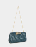 Rodo - Borsa blu in midollino anni '80 