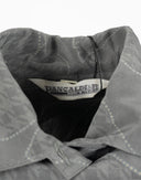 Pancaldi - Camicia grigia in seta fantasia astratta 