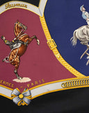 Hermes - Foulard 'Ecole française d'équitation de Saumur' nero 