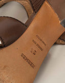 Hermes - Sandali marroni in pelle anni 90 