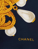 Chanel - Foulard blu in seta 