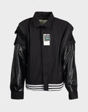 Giubbotto Adidas up-cycled inserti in pelle 