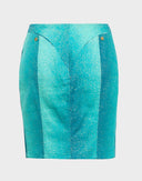 Roberto Cavalli - Minigonna turchese anni 2000 