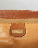 Gucci - Cartella anni '80 in tela e pelle 