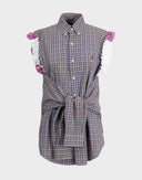 Vestito camicia ruche up-cycled 