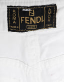 Fendi - Pantaloni bianchi anni '90 