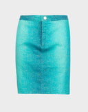 Roberto Cavalli - Minigonna turchese anni 2000 