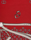 Gucci - Foulard rosso Equestrian anni '90 