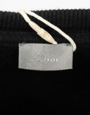 Christian Dior - Felpa nera con ape ricamata 