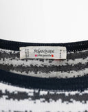 Yves Saint Laurent - Vestito righe nere e bianche anni 90 
