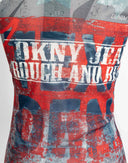 DKNY - Top colorato senza maniche anni 2000 