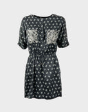 Vestito in seta con fantasia paisley 