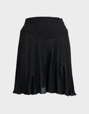 Thierry Mugler - Minigonna nera plissettata 