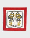 Hermes - Foulard 'Brides de Gala' rosso anni '90 