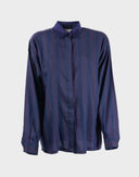 Genny - Camicia a righe viola anni '90 