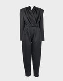 Max Dinè - Jumpsuit nera in lana 