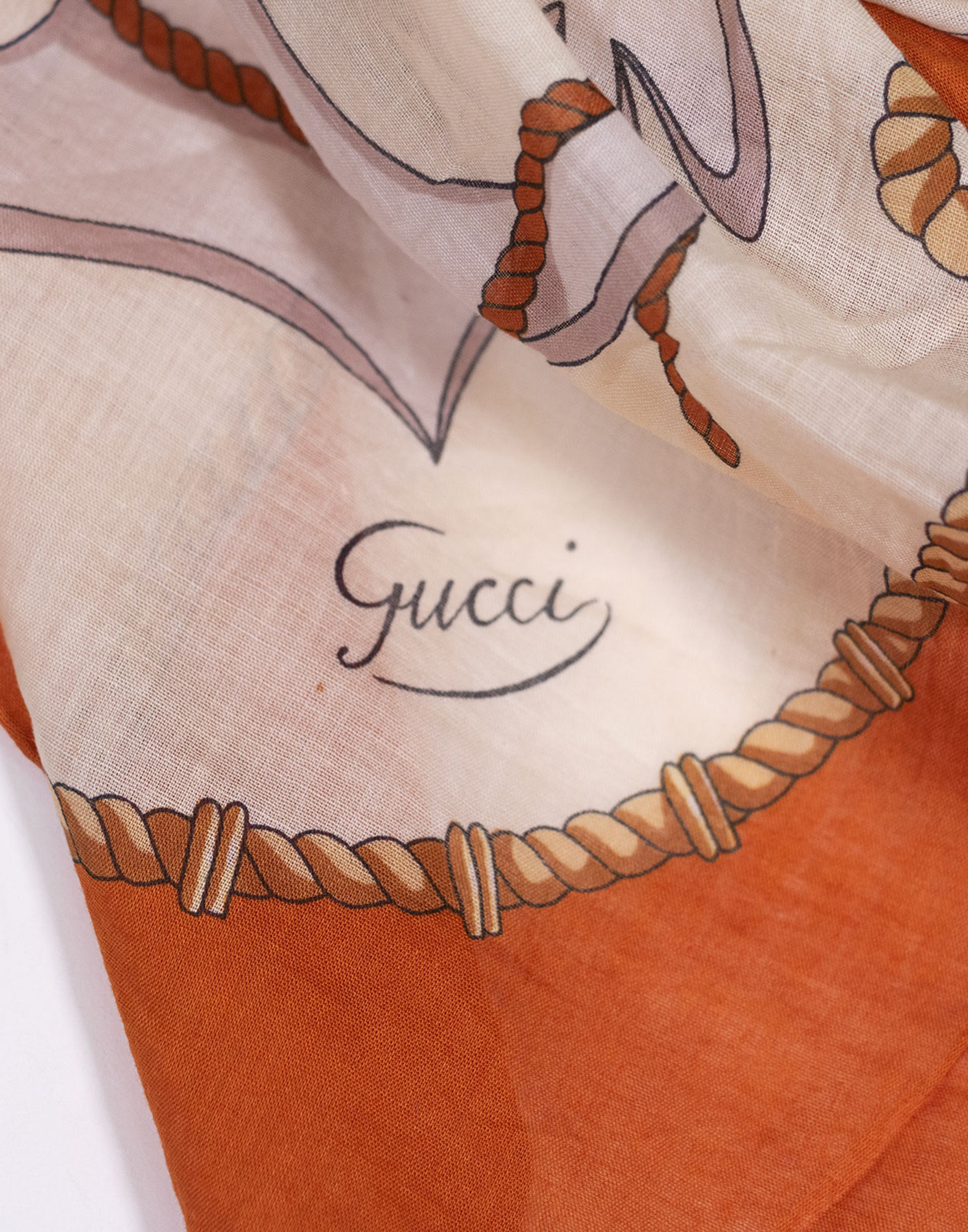 Gucci - Foulard anni '70 in cotone_8