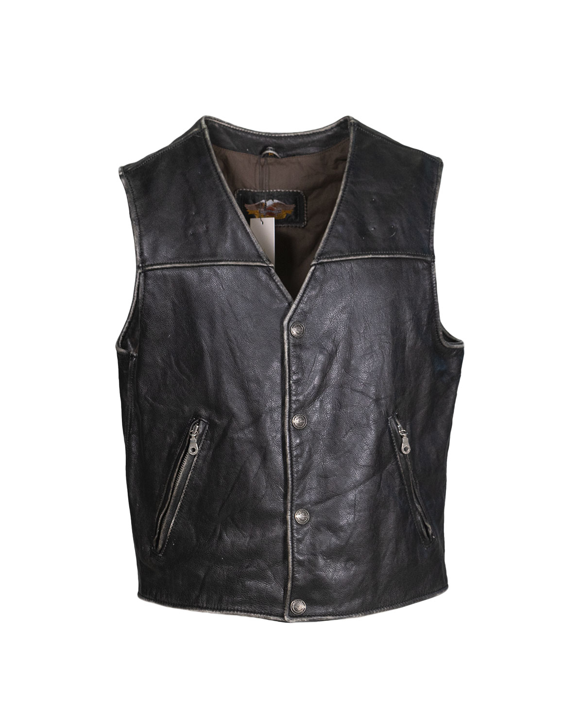 Harley Davidson - Leather sleeveless
