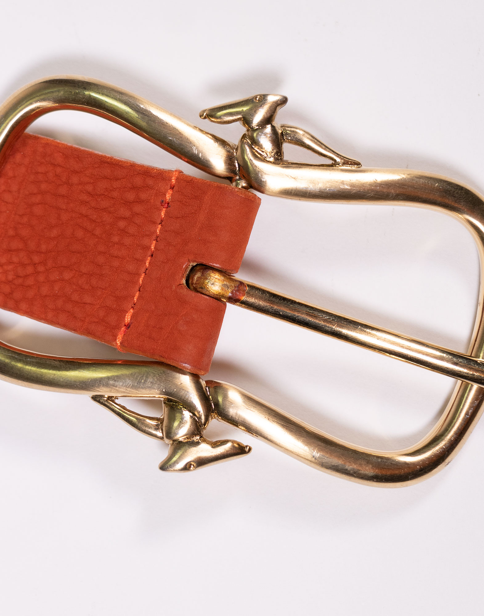 Trussardi - 80s leather belt