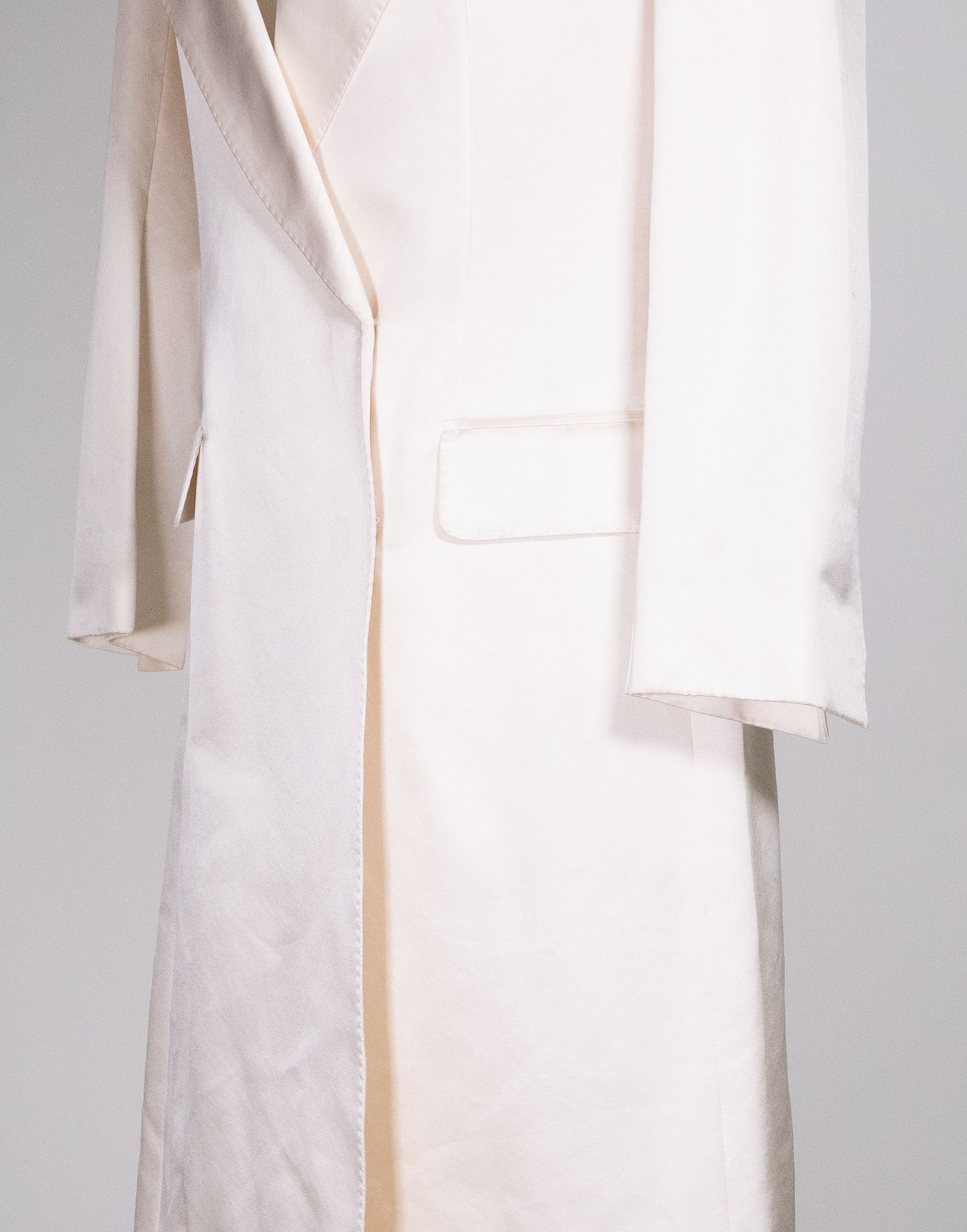 Yves Saint Laurent - 90s Cotton and silk trench coat