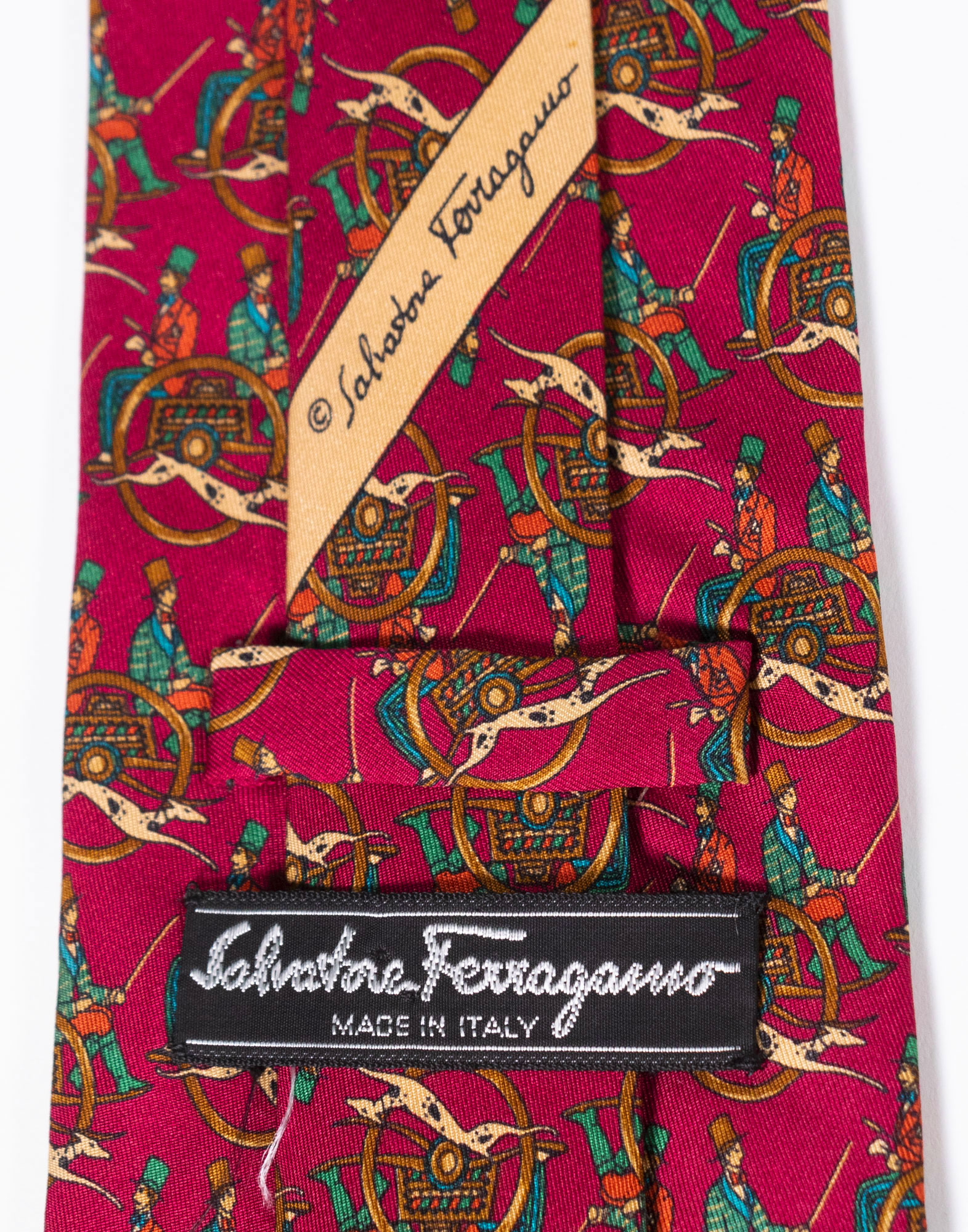 Salvatore Ferragamo - 90s Silk necktie