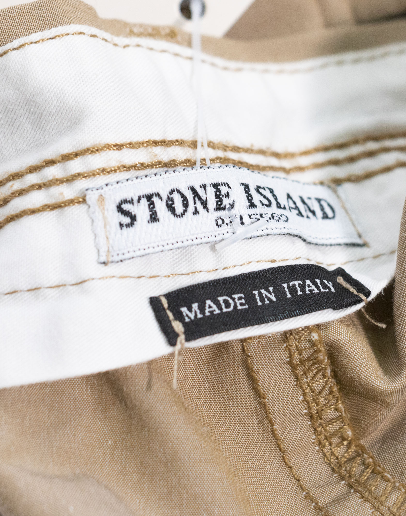 STONE ISLAND - Pantaloni chino in cotone