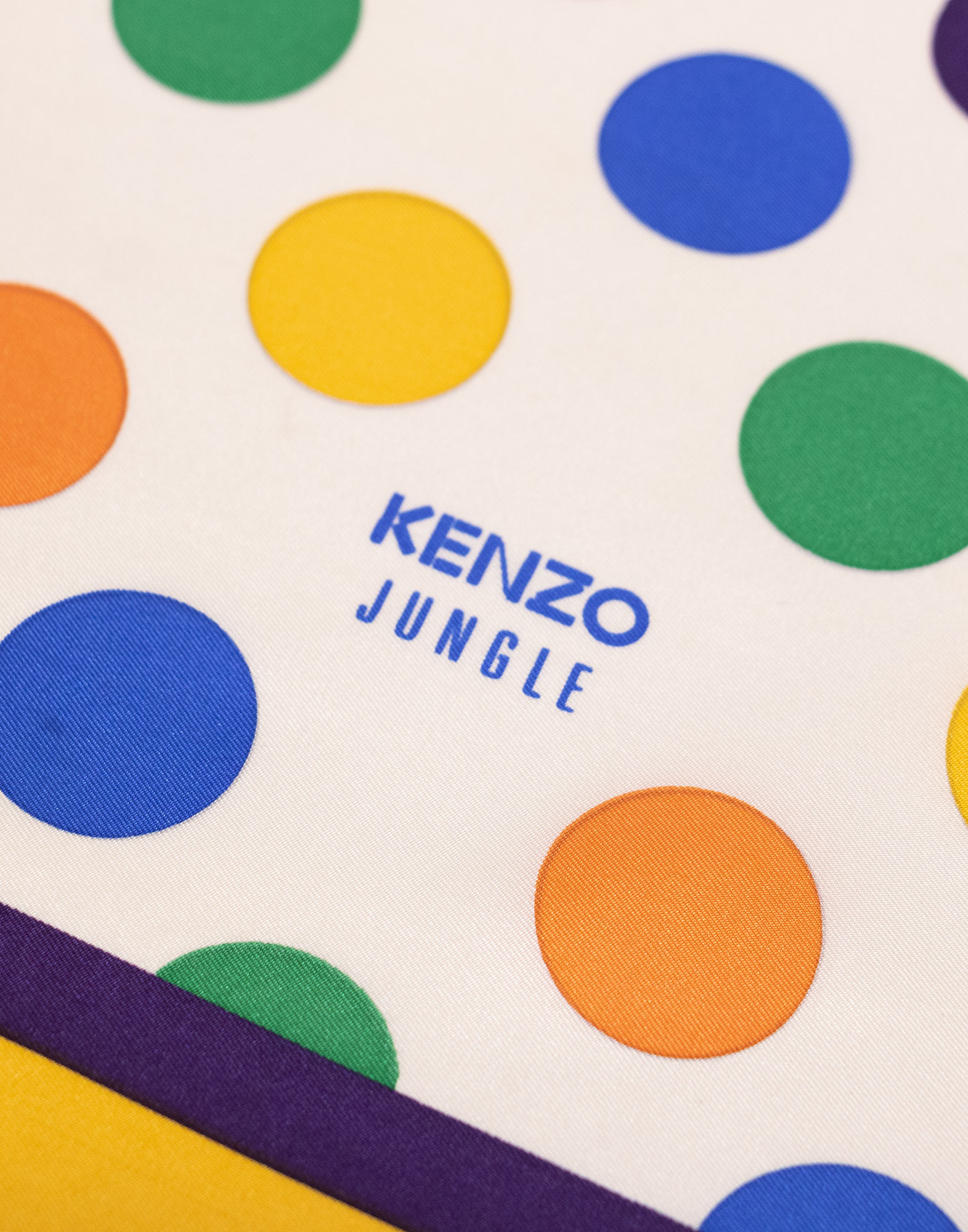 Kenzo - Geometric silk printed scarf