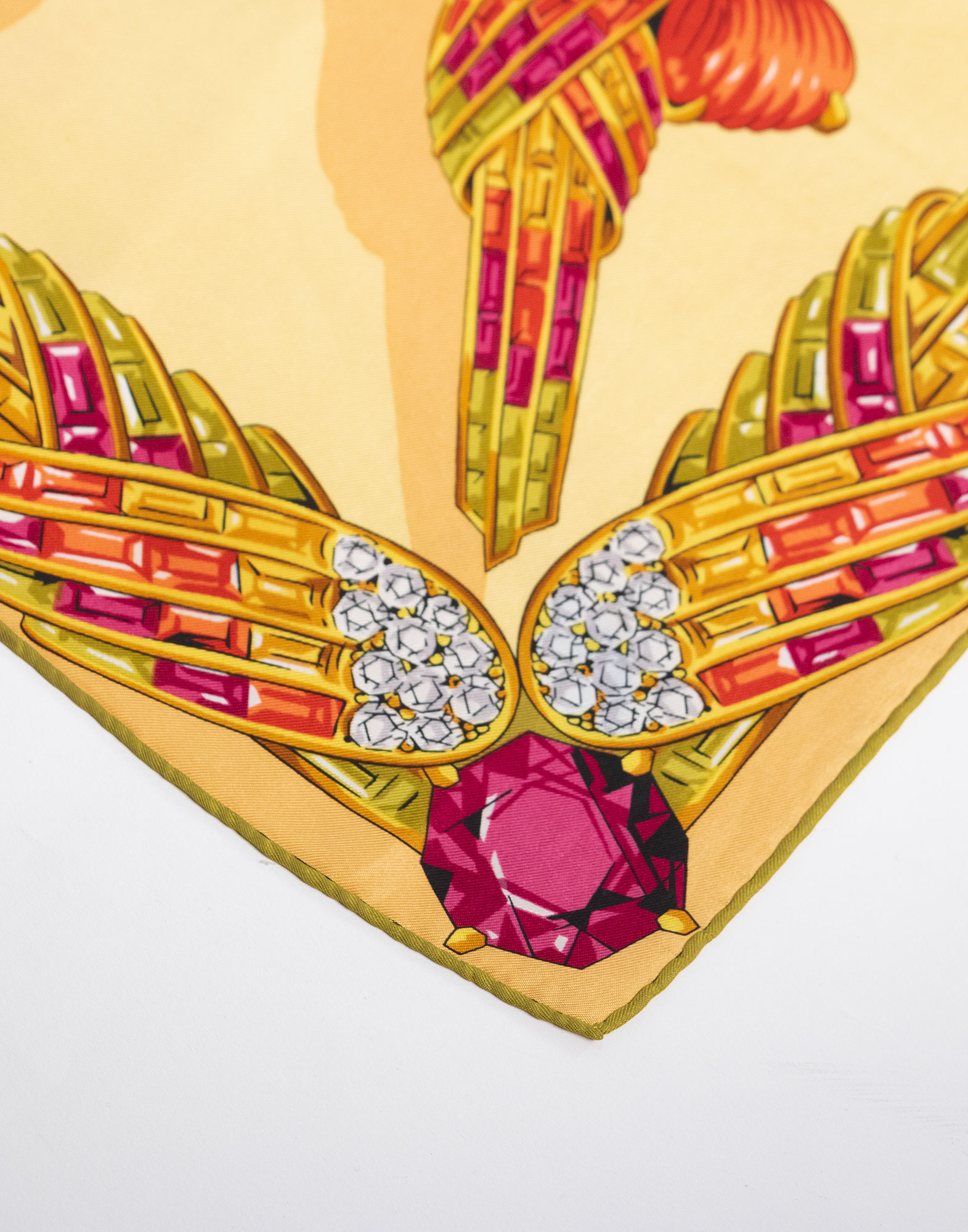 Must de Cartier - Silk scarf with jewelled animals