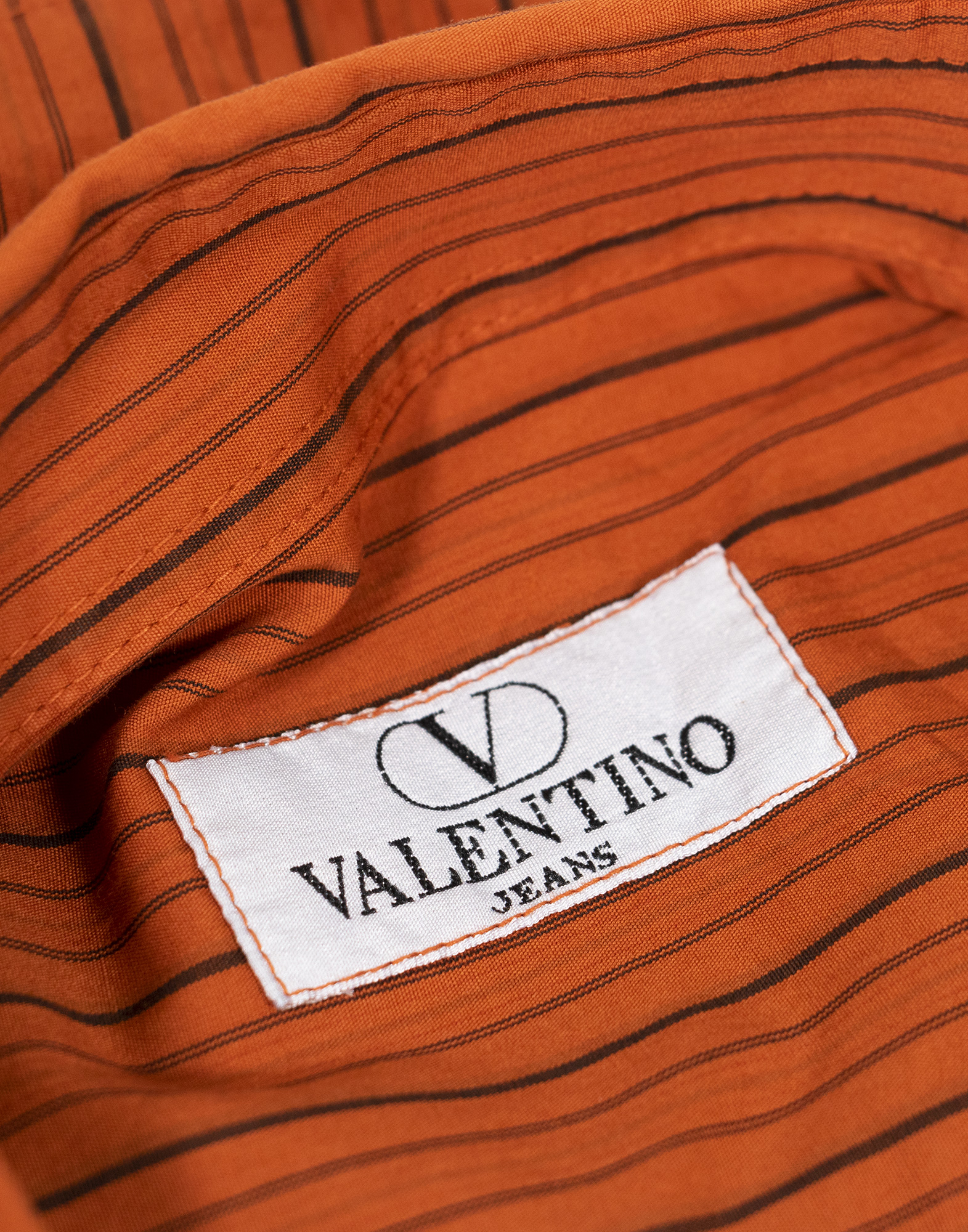 Valentino Jeans - Camicia arancione a righe